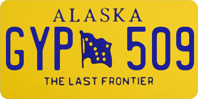 AK license plate GYP509