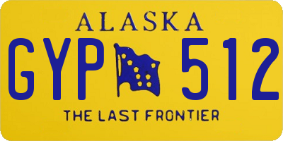 AK license plate GYP512
