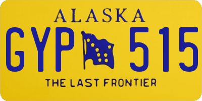 AK license plate GYP515