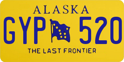 AK license plate GYP520