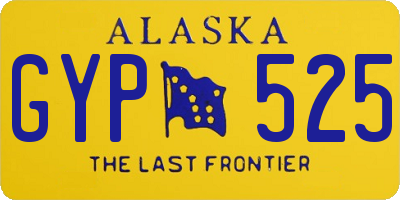 AK license plate GYP525