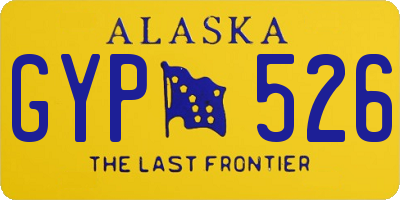 AK license plate GYP526