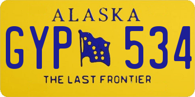 AK license plate GYP534