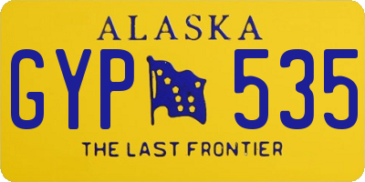 AK license plate GYP535