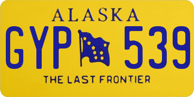 AK license plate GYP539