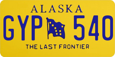 AK license plate GYP540