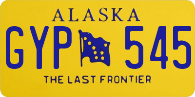 AK license plate GYP545