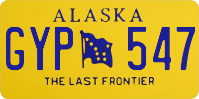 AK license plate GYP547