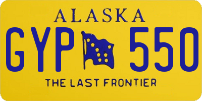 AK license plate GYP550