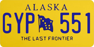 AK license plate GYP551