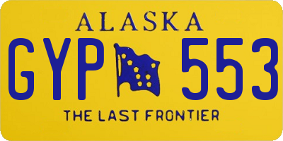 AK license plate GYP553