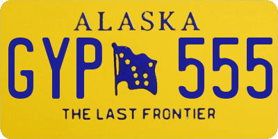 AK license plate GYP555