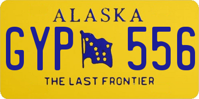 AK license plate GYP556