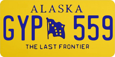 AK license plate GYP559