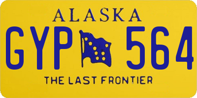 AK license plate GYP564