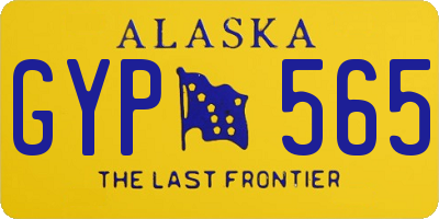 AK license plate GYP565