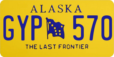 AK license plate GYP570