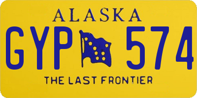 AK license plate GYP574