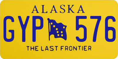 AK license plate GYP576