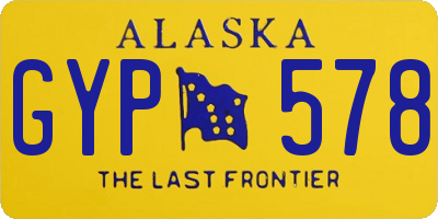 AK license plate GYP578