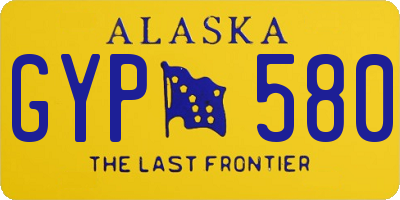 AK license plate GYP580