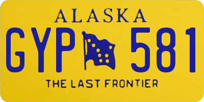 AK license plate GYP581