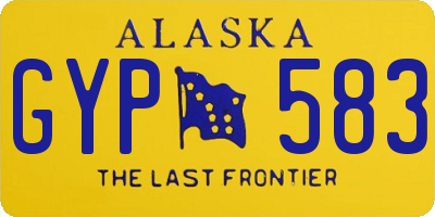 AK license plate GYP583