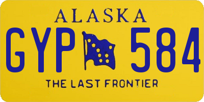 AK license plate GYP584