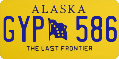 AK license plate GYP586