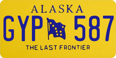 AK license plate GYP587