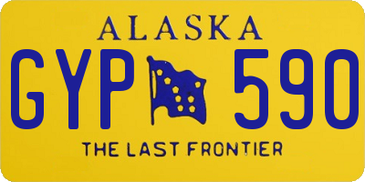 AK license plate GYP590