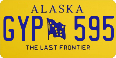 AK license plate GYP595