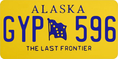 AK license plate GYP596
