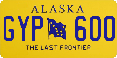 AK license plate GYP600