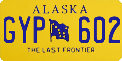 AK license plate GYP602
