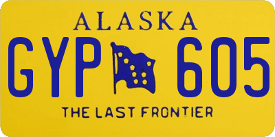 AK license plate GYP605