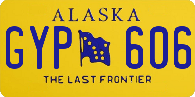 AK license plate GYP606