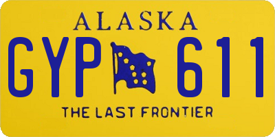 AK license plate GYP611