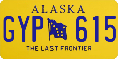 AK license plate GYP615