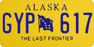 AK license plate GYP617