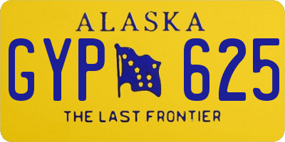 AK license plate GYP625