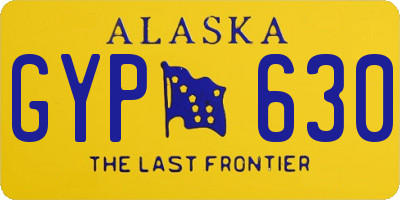 AK license plate GYP630