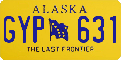 AK license plate GYP631