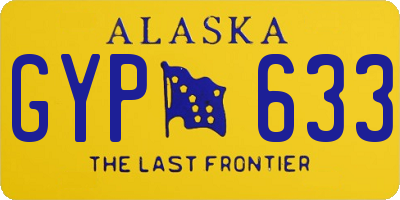 AK license plate GYP633