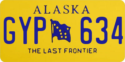 AK license plate GYP634