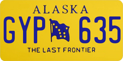 AK license plate GYP635