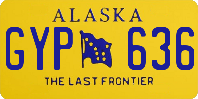 AK license plate GYP636