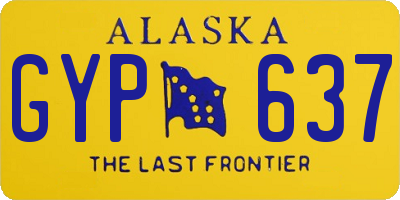 AK license plate GYP637
