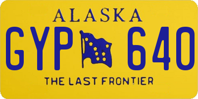 AK license plate GYP640