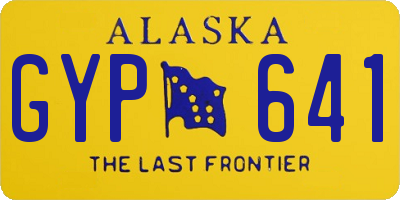 AK license plate GYP641